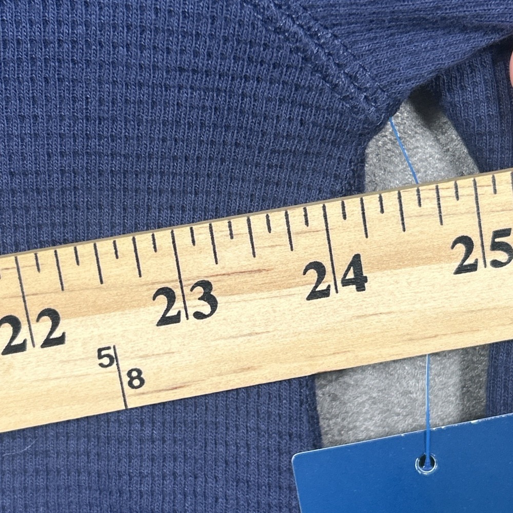 Polo Ralph Lauren Thermal Shirt Mens 2X Blue Waffle Knit Long Sleeve Sleepwear - Picture 7 of 12